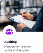 Specialist taking notes during an audit